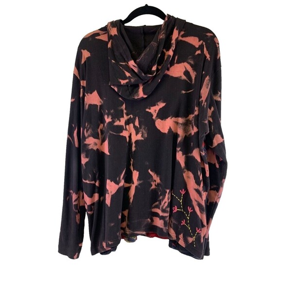 Rising International Full Zip Hoodie Lightweight Cotton Floral Embroidered XXL - Picture 8 of 14